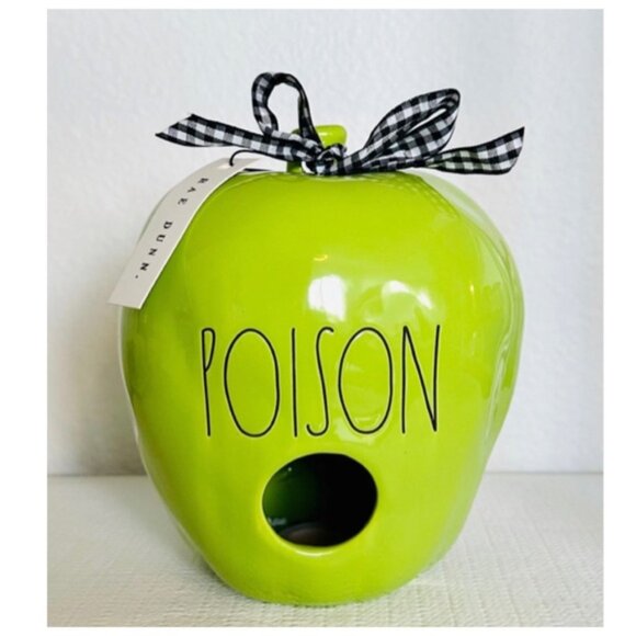 NEW Rae Dunn Green Poison Apple Birdhouse 🍏 - Picture 3 of 4